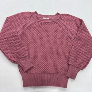 Kimlon RBK Importers Vintage Pink Acrylic Knit Sweater mauve Size Small
